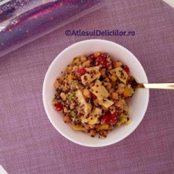 salata de anghinare naut quinoa portie