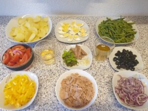 Ingrediente pentru salata nicoise