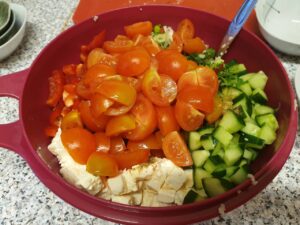 Salata tabbouleh pas 2